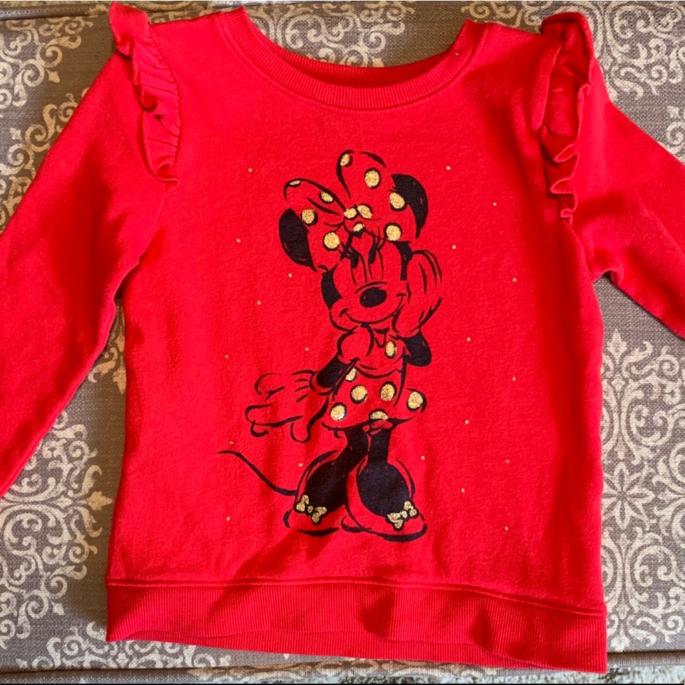 Red Minnie Mouse sweatshirt
